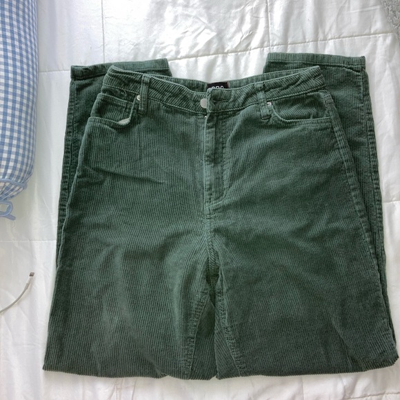 BDG Urban Outfitters mom high waisted size 30 green corduroy pants comfy - Picture 1 of 5